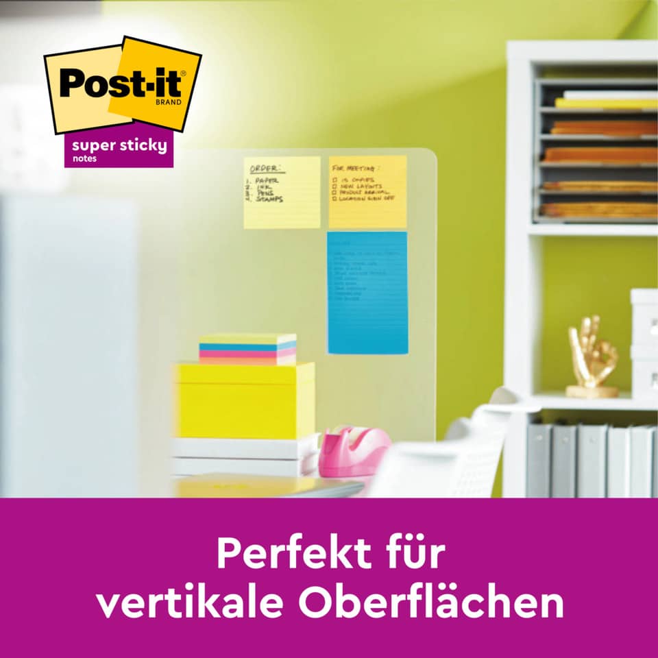 Post-it, Notizboard, Klebepads, Klebepunkte, Ordnerbunte