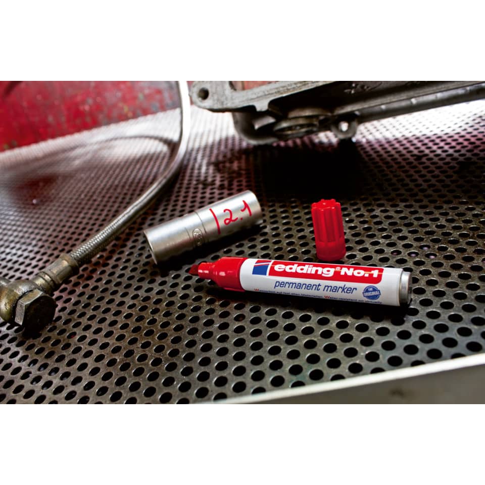 Permanent marker, Roter Marker, Edding 401, Markerschreiber, Permanentmarker