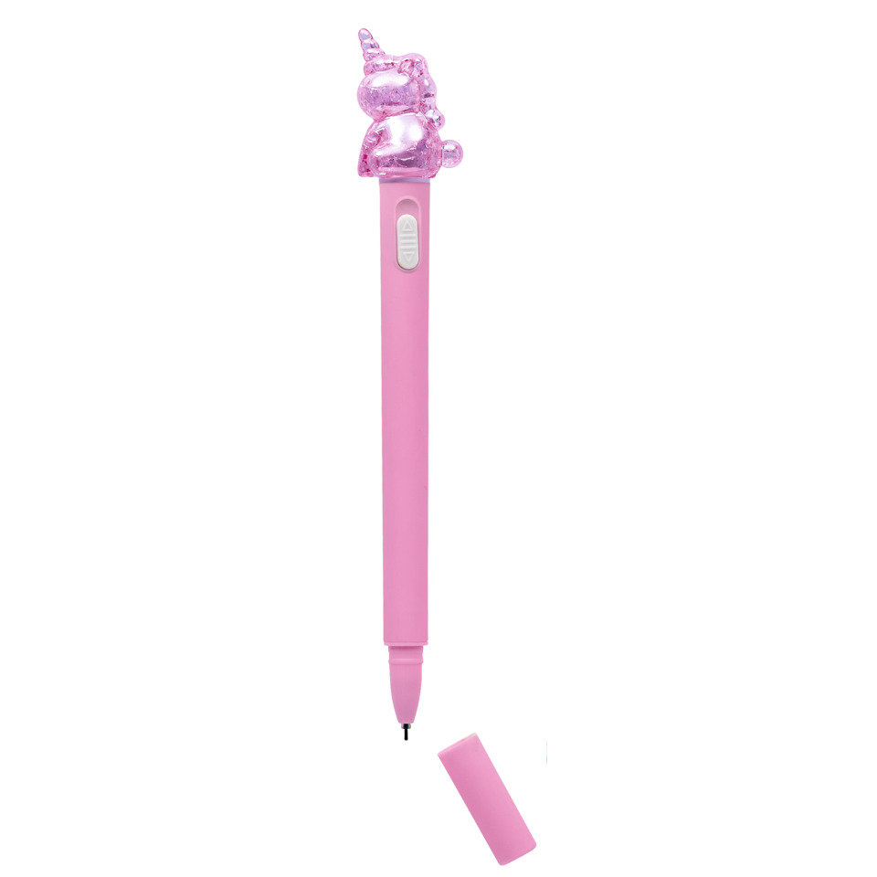 Stift, Kugelschreiber, Pink, Unicorn, Glitzer