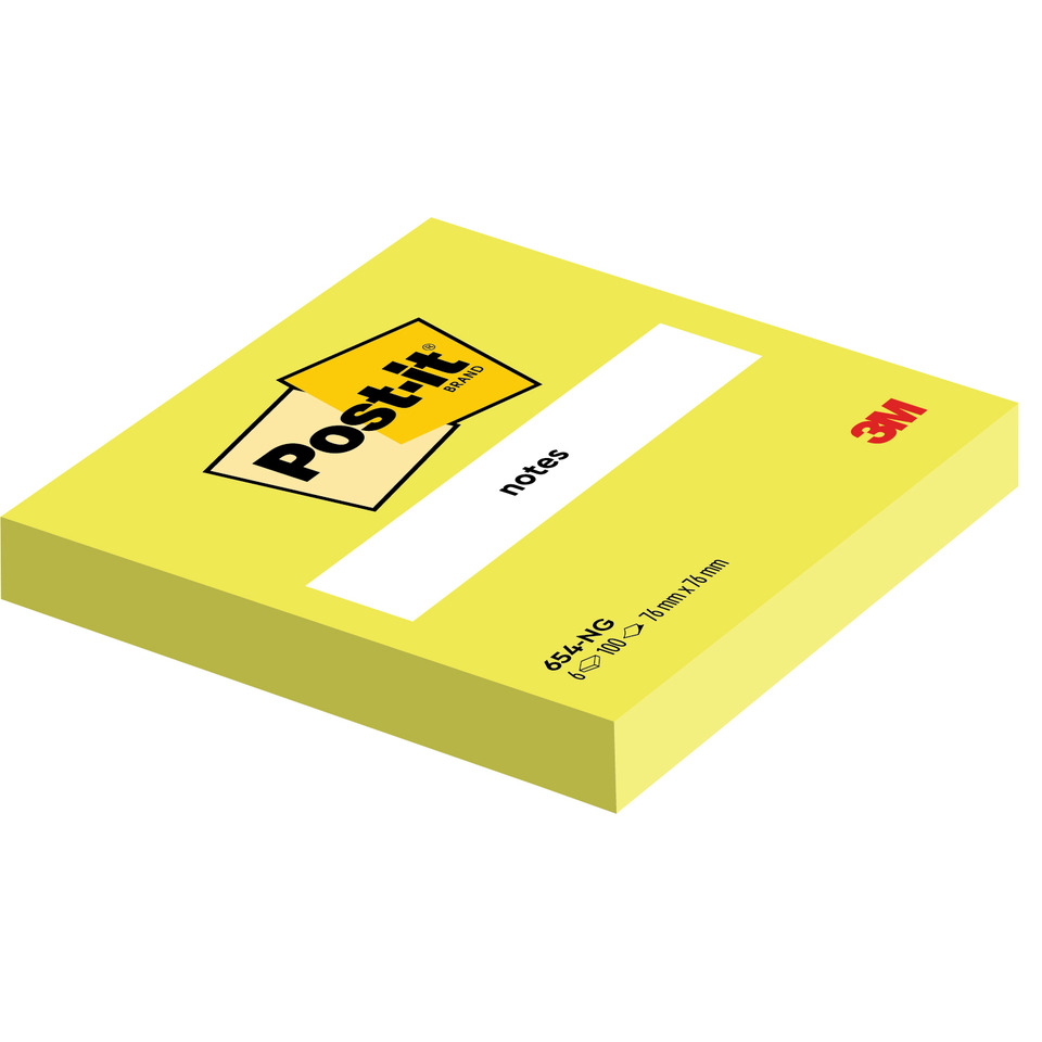 Post-it Notizen, Notizblock, Papier, Gelb, Klebezettel