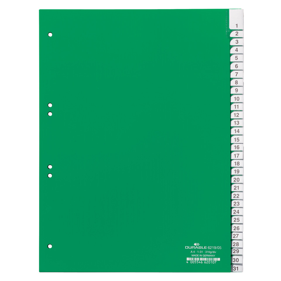 farbiges Heft, Grün, Ringordner, Reißnägel-Band, A4-Format