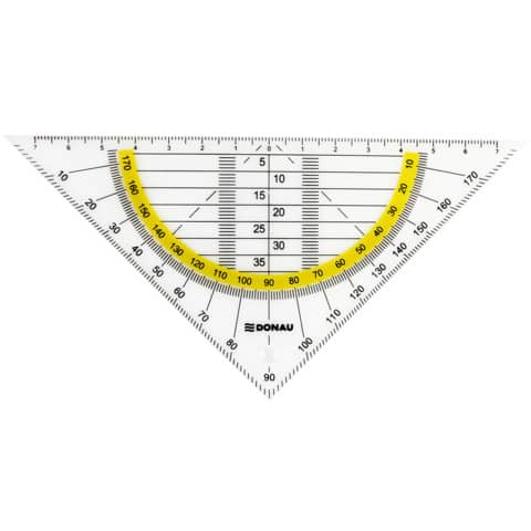 Geometriedreieck, 16cm, Blister DONAU 4210001-00