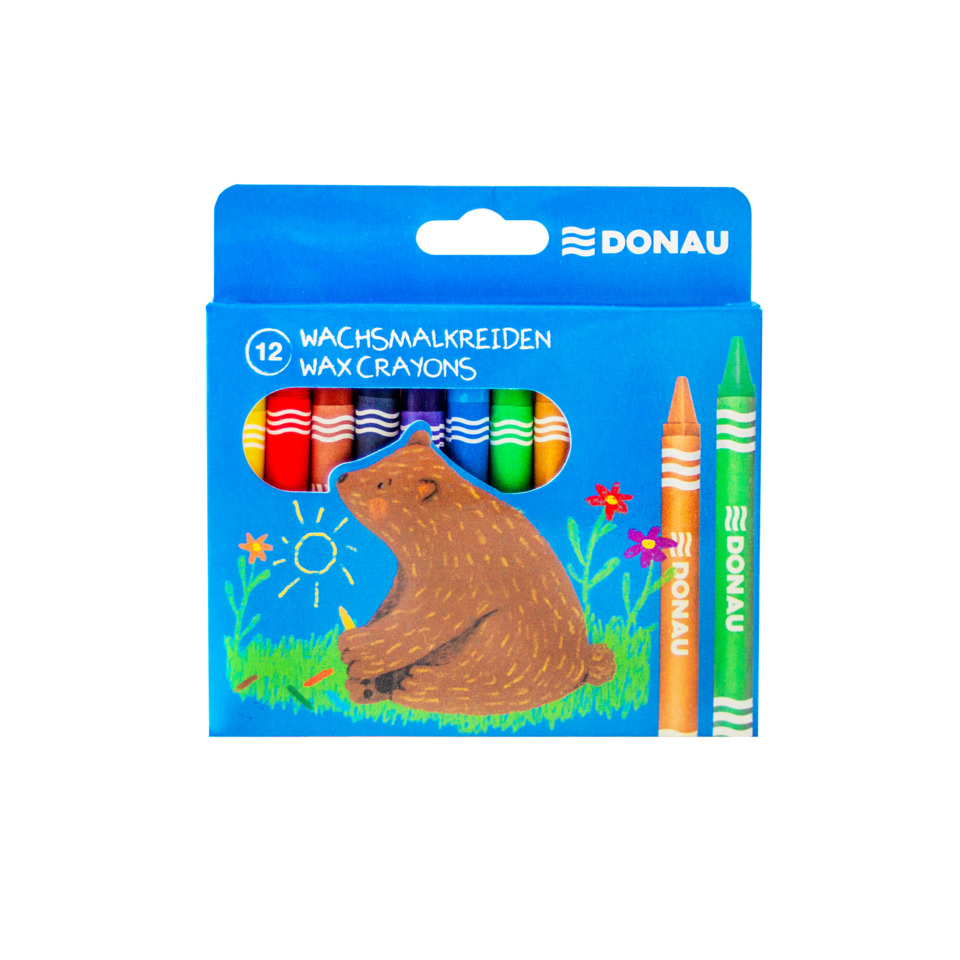 Wachsfarben, Wachsmalstift, Crayons, Tiermotiv, Kinderbedarf