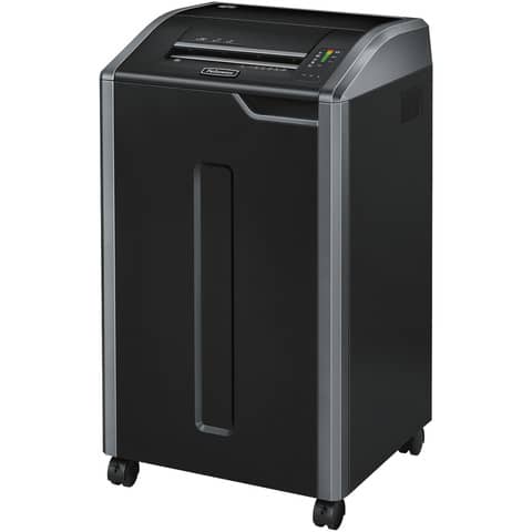 Aktenvernichter Powershred® 425Ci, Partikelschnitt 4x30mm, P4, 32 Blatt, silber/schwarz FELLOWES 4698001
