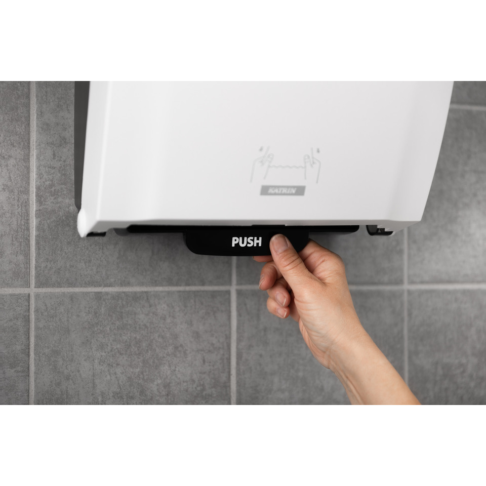 Handtuchspender, Papierhandtuchspender, Wandspender, Push-Bedienung, Badezimmerspender