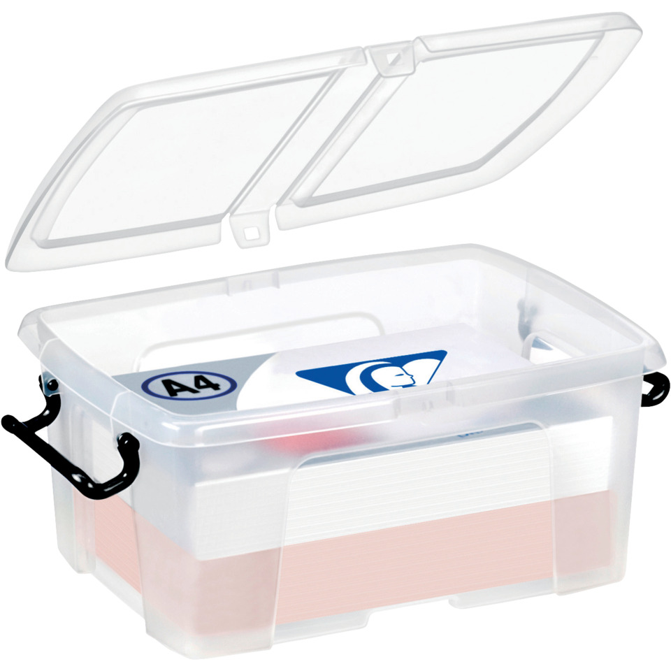 Kleinbehälter, Aufbewahrungsbox, Kunststoffbox, klar, Clipbox