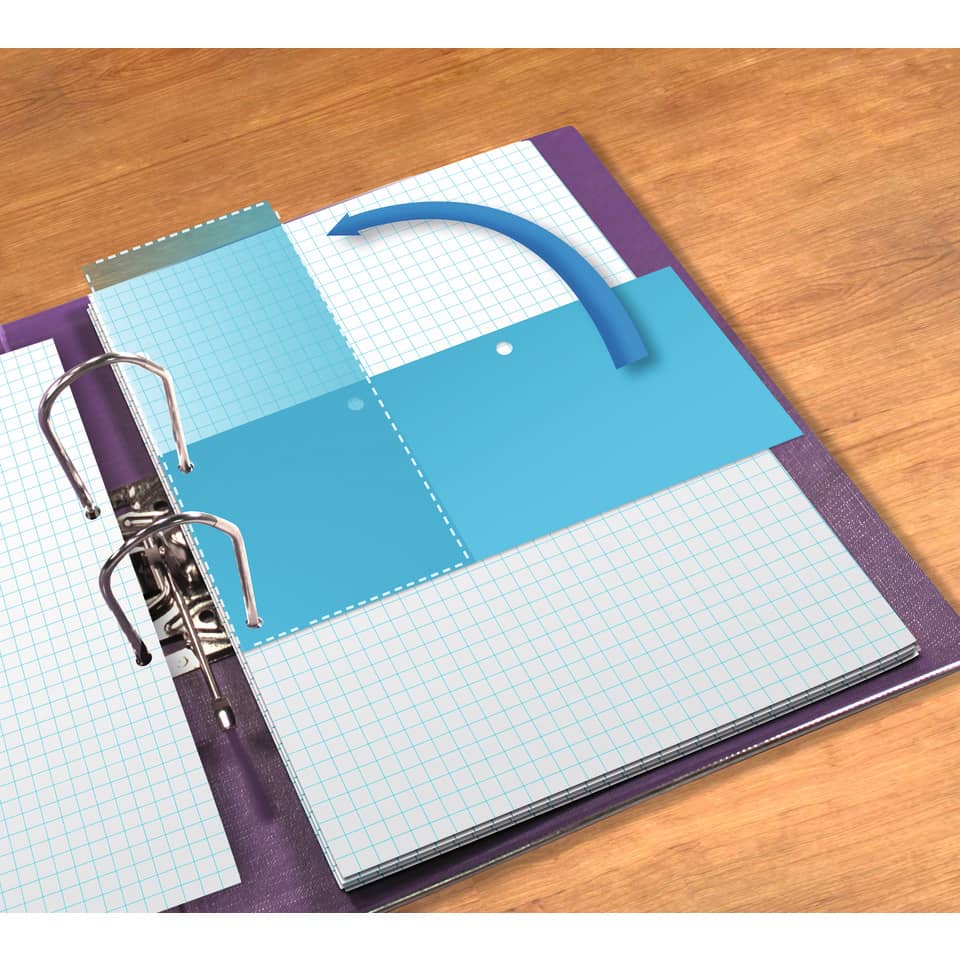 notebook, Ordner, Grafikpapier, blaue Blätter, Ringbuch