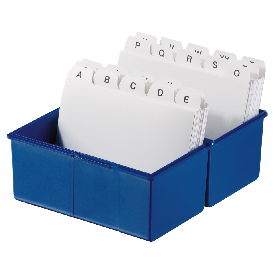 Sorter, Indexkarten, Kartenhalter, Blau, Organiser