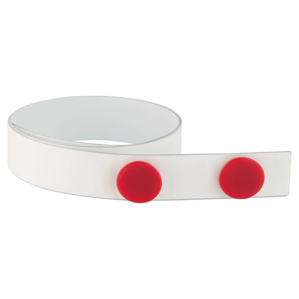 Armband, Brille, Weiß, Rot, Knopf