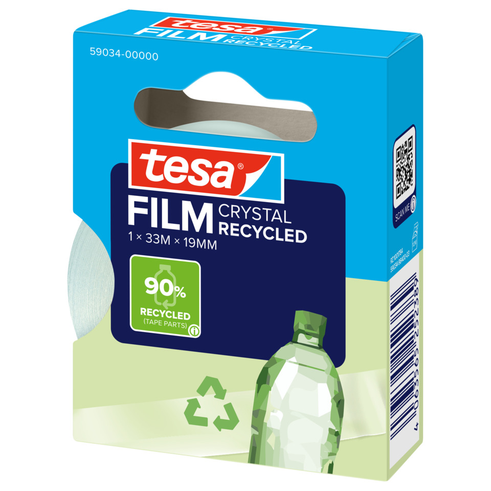 Film, Kristall, Recyceltes, Tape-Teile, Recycling-Symbol