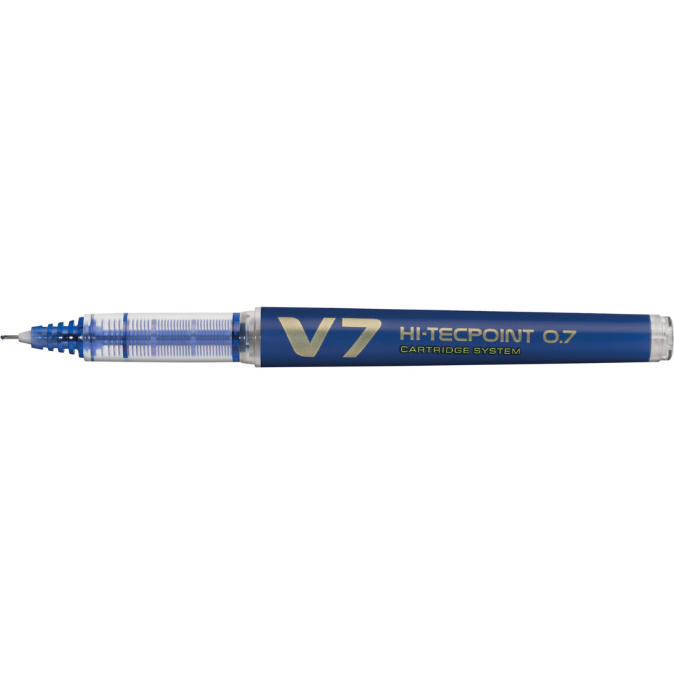 pen, mechanische_bleistift, blau, 0.7_mm, patronensystem, Punktkuli, Tintenfeder, V7 Cartridge, Hi-Tecpoint 0.7, Filzstift-Feinspitze
