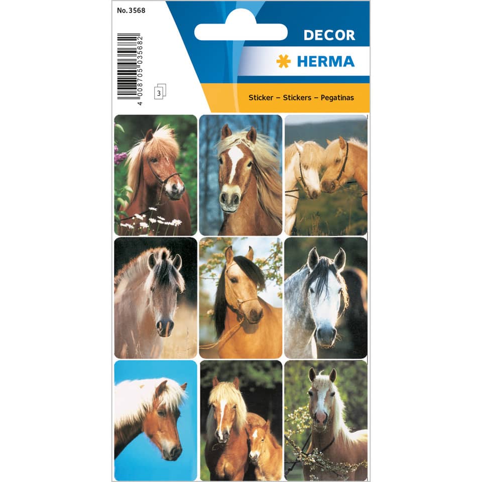 Pferd, Hauptbild, Kollektion, Sticker, Pferdeporträts