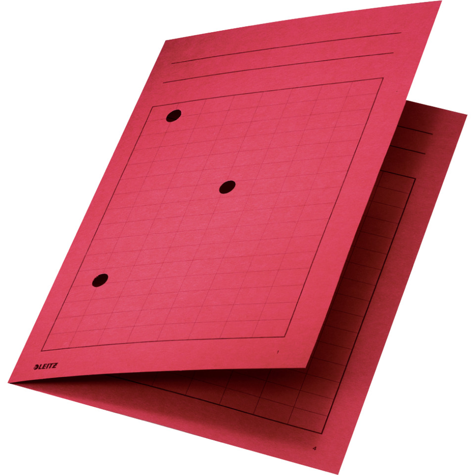 Umlaufmappe, A4, Gitterdruck, 320g/m², rot LEITZ 3998-00-25