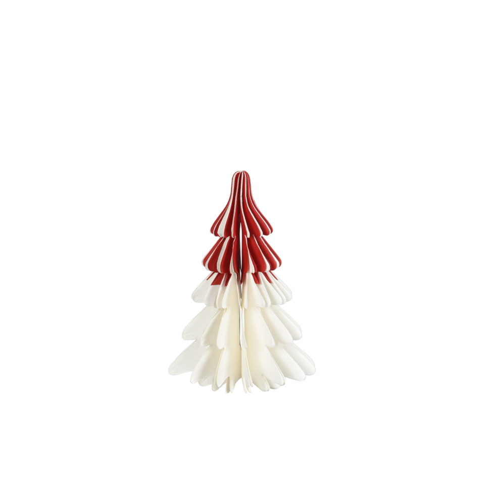 Weihnachtsbaum, Faltkunst, Papier, rot, creme