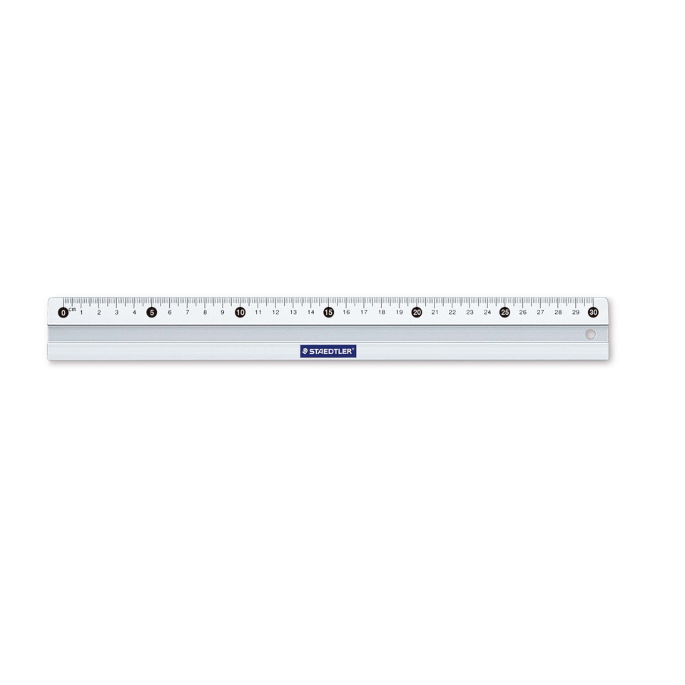 Lineal, Lineal aus Metall, Zentimeter-Skala, Linealwerkzeug, SAeDTLER Marke