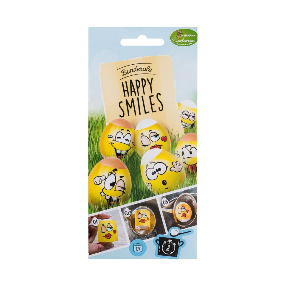 Eier, Ostereier, Happy Smiles, Dekoration, Bastelset