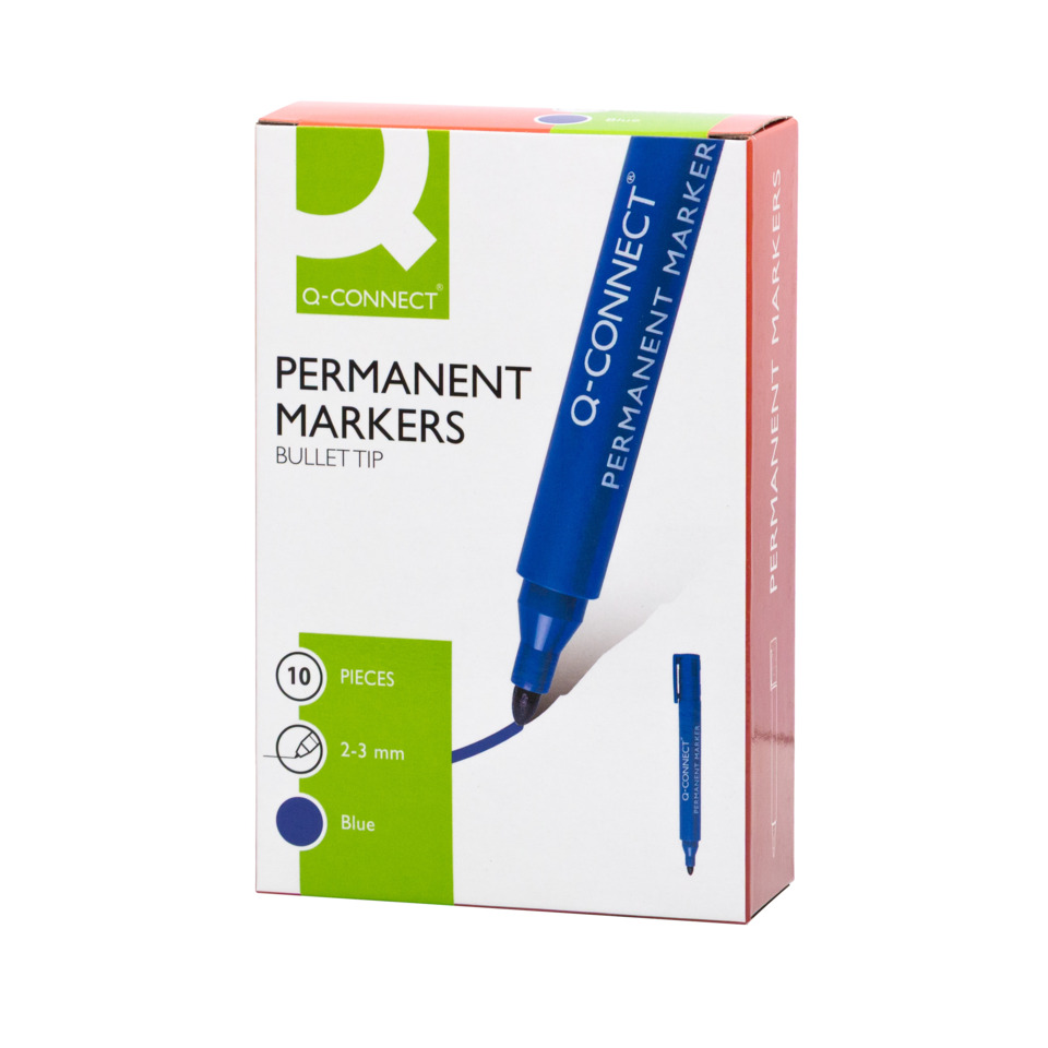Permanentmarker, Gyper, 2-3 mm, Blau, 10 Stück