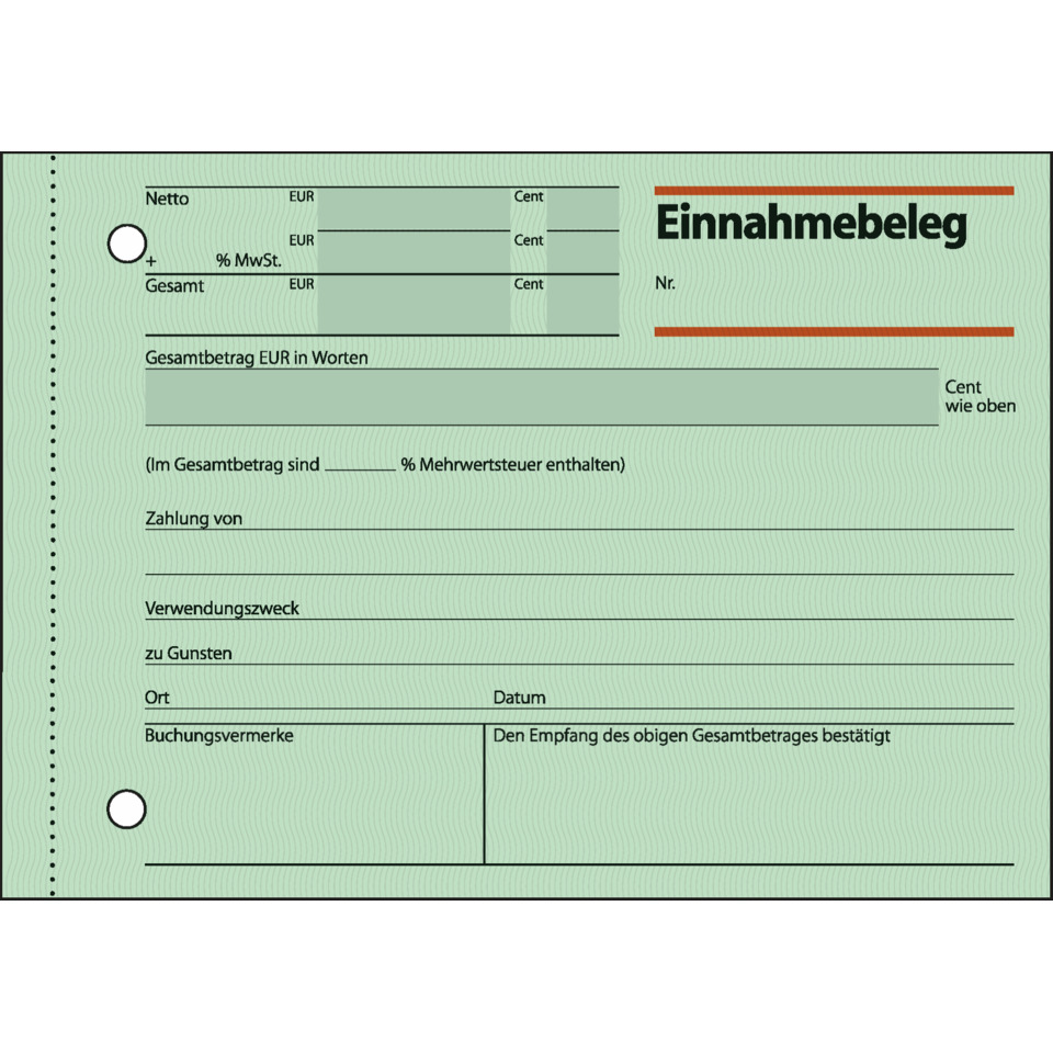 Einnahmebeleg, Dokument, Formular, Kassenbeleg, Einkaufsvorgang