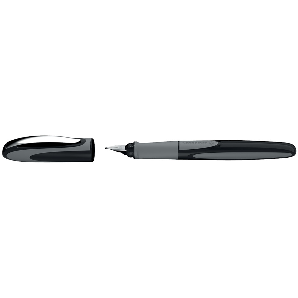 Fountain pen, Tintenfüller, Schwarz, Metallgriff, Schreiber