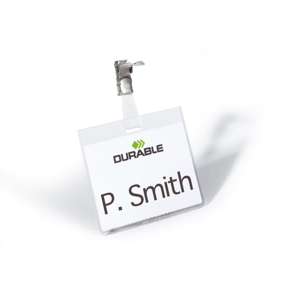 Namensschild, ID-Karte, Lanyard, Transparent, Durable Logo, P. Smith