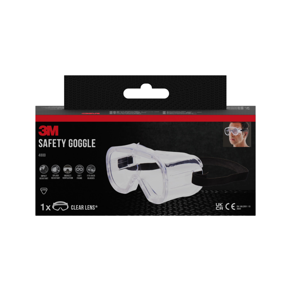 Sicherheitsschutzbrille, Schutzbrille, klare Linse, Schutzbrille, Plastikrahmen