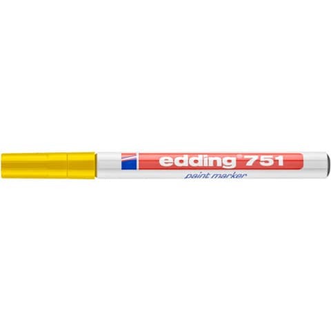Lackmarker 751, 1-2mm, Rundspitze, gelb EDDING 4751005