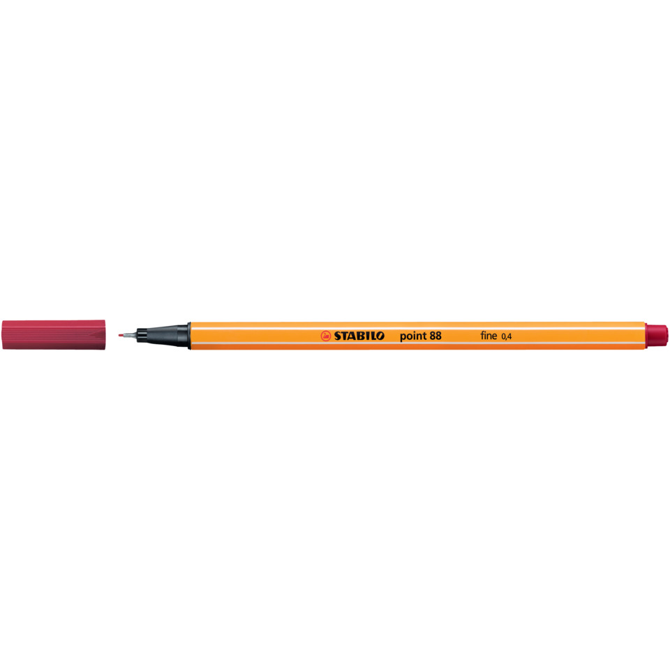 Filzstift, Marker, orange, feine Spitze, Stabilo