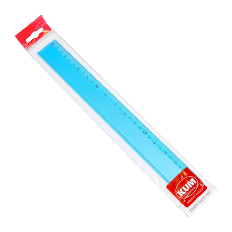 linealer Maßstab, durchsichtiger Lineal, mm-Skala, blaues Lineal, Messwerkzeug