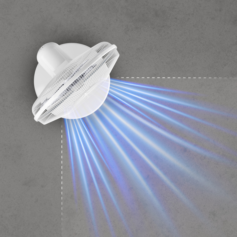 Ventilator, Ventilator, Deckenventilator, Raumventilator, blaues Licht