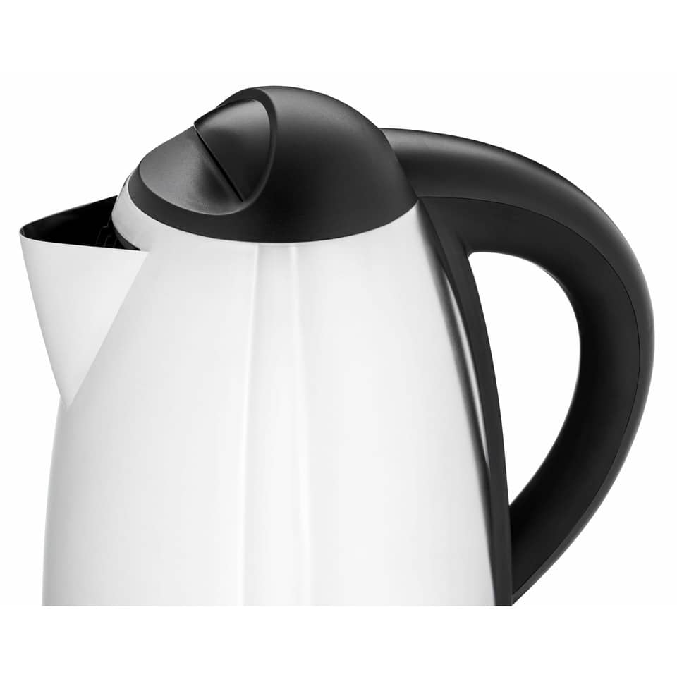 Kettle, Electric kettle, White, Schwarz-griff, Ausguss-Spitze