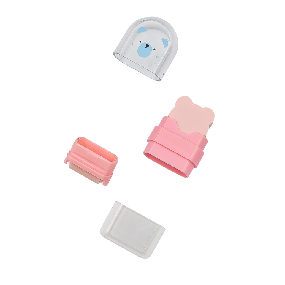 cookie-cutters, eraser, bear, pink, kid-friendly