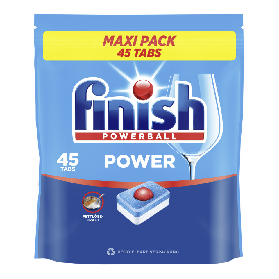 Powerball, Finish, Tabs, Recyclable, Blaue Beutel