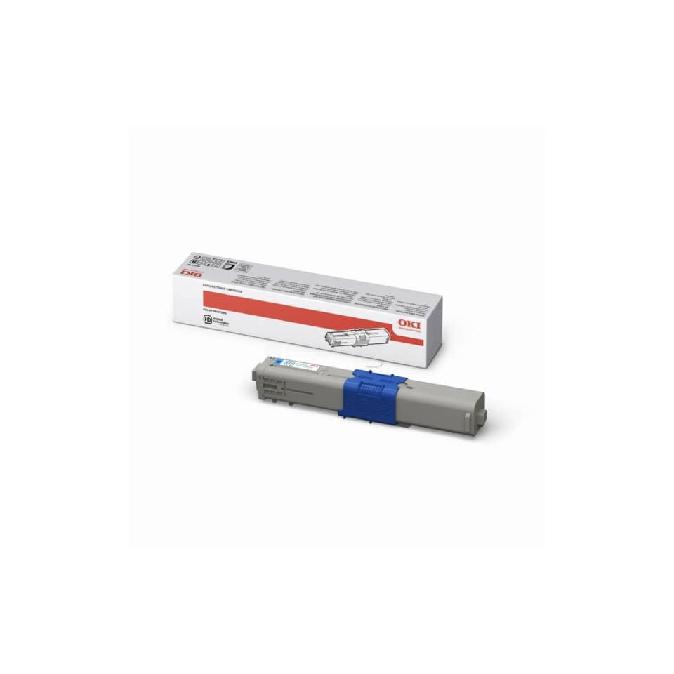 Tonerpatrone, OKI kompatibel, Druckerpatrone, Grau, Blaues Klebeband