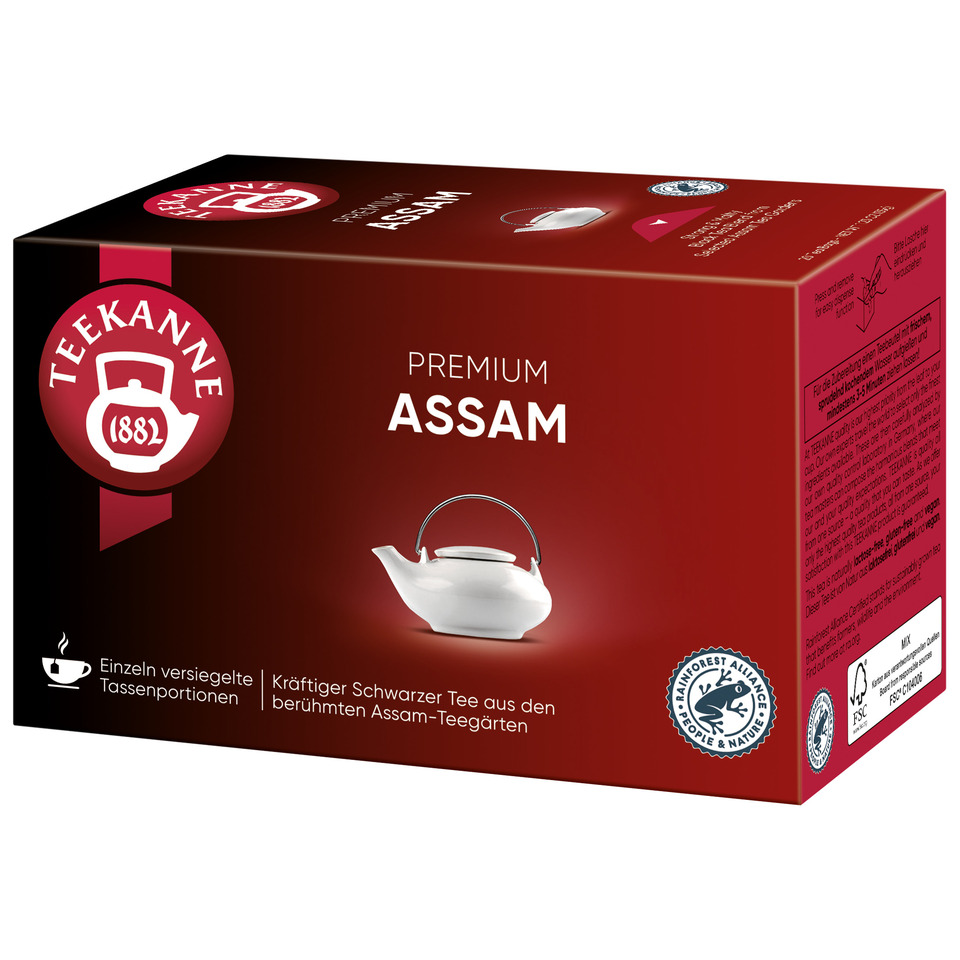Tee, Teekanne, Kasten, Premium, Assam