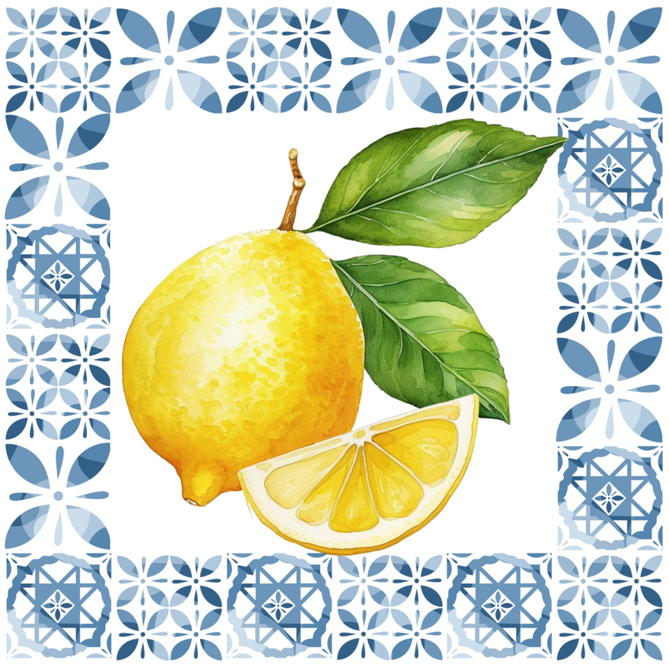 Zitrone, Zitrusfrucht, Frucht, Gelb, Blattgrün