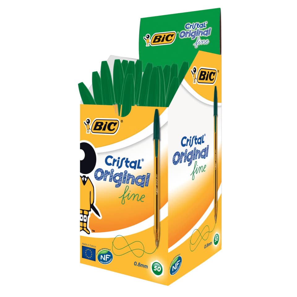 Bleistift, Kugelschreiber, Grün, 50 Stück, Verpackung