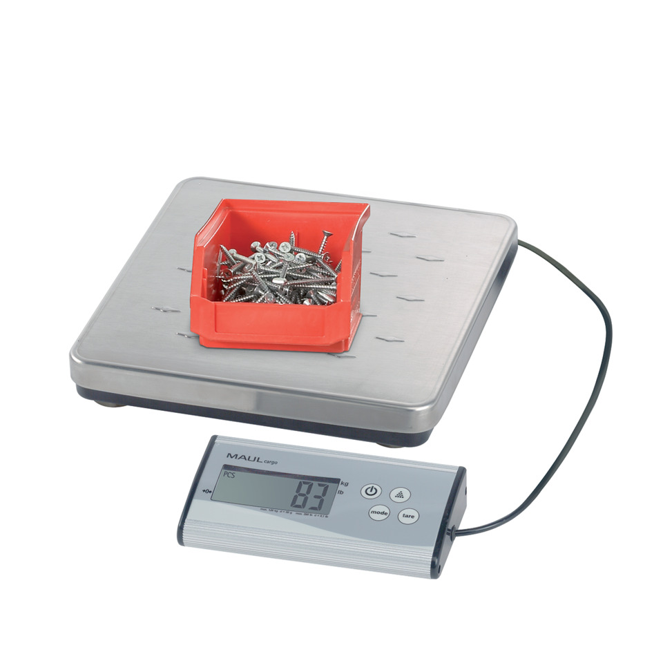 digitale Waage, Präzisionswaage, Wiegefläche, Schraubenbehälter, Metallplattform