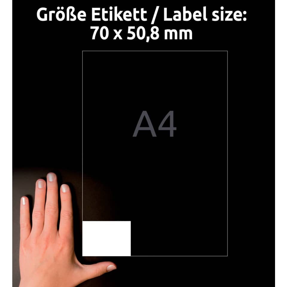 A4, Poster, Weiße Ecke, Hand, Etikettengröße