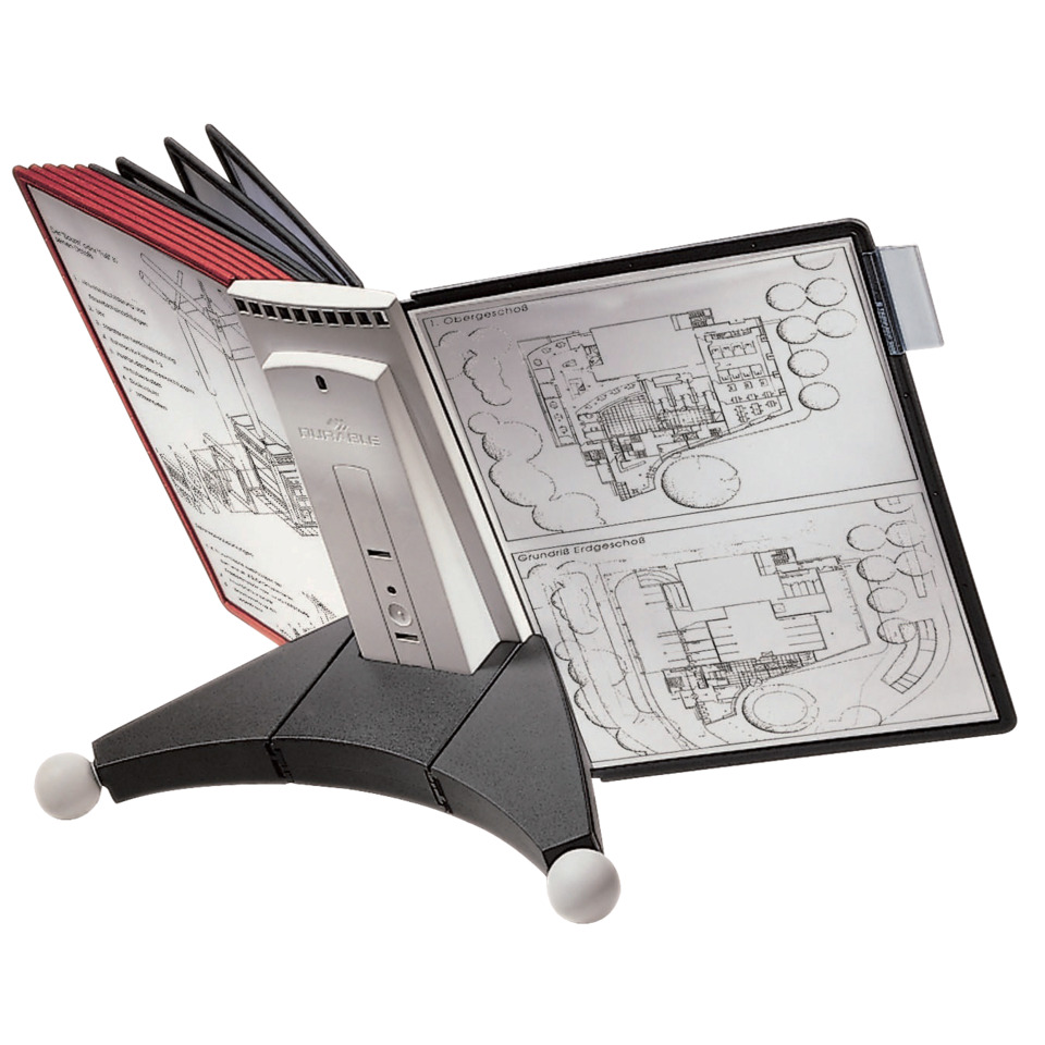 Bauplan, Architekturzeichnung, Dokumentenhalter, Schwarz, Kunststoff