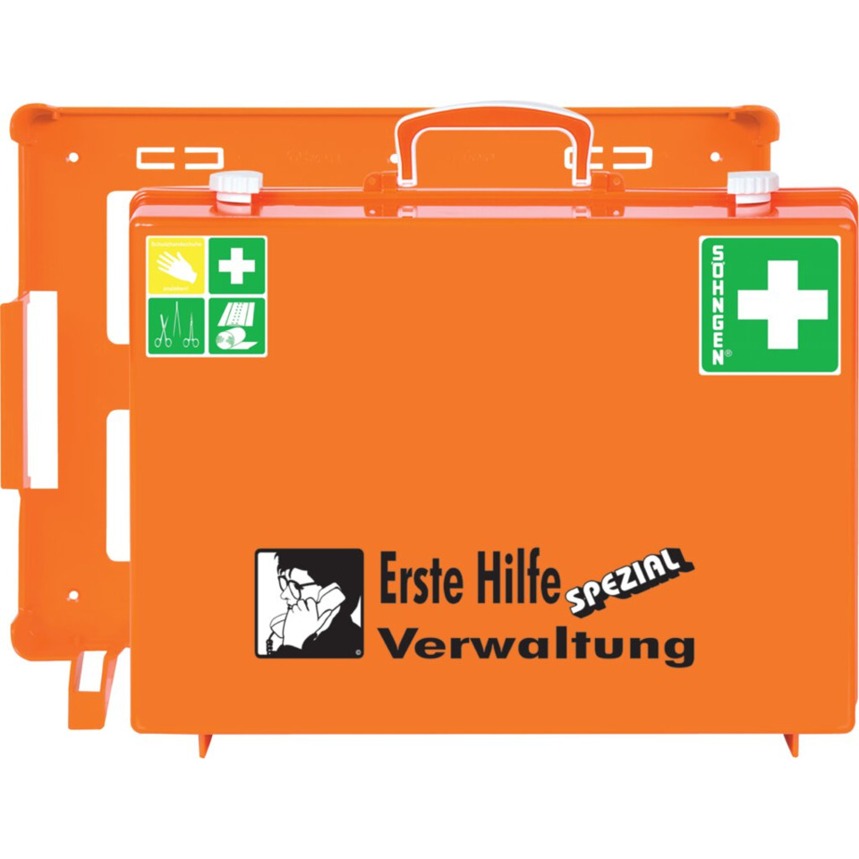 erste hilfe箱, notfallkoffer, ärztliche ausrüstung, orange farbe, erste hilfe ver.