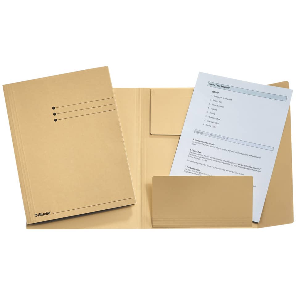 Jurismappe, A4, Manilakarton, chamois ESSELTE 1033304