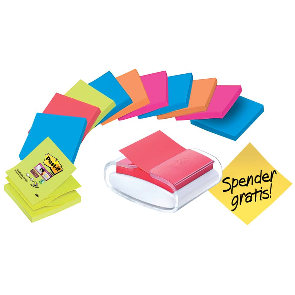 Post-it, Notizblock, Neonfarben, Klebepads, Schreibtischzubehör