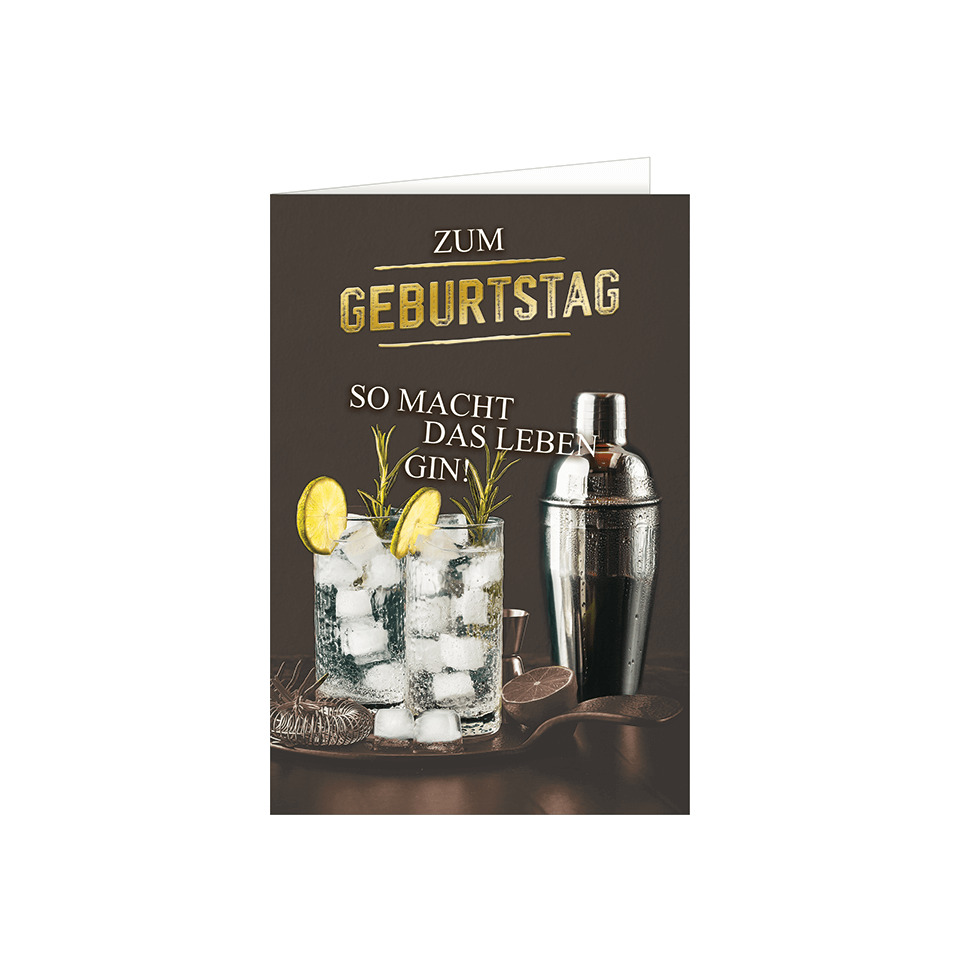 Gin, Cocktail, Gläser, Eis, Zitrone