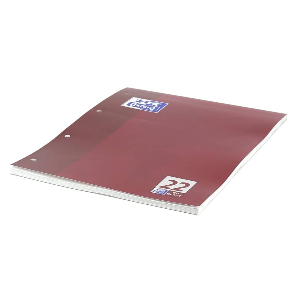Ordner, Pappe, Plexi, 3-Ring, Farbton burgund