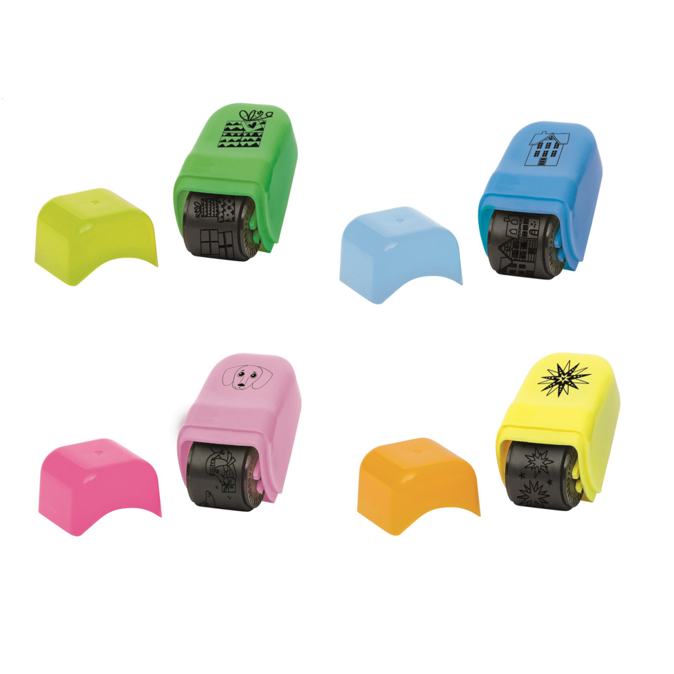 Stempel, Stempel-Set, Bunte Stempel, Gummistempel, Motivstempel