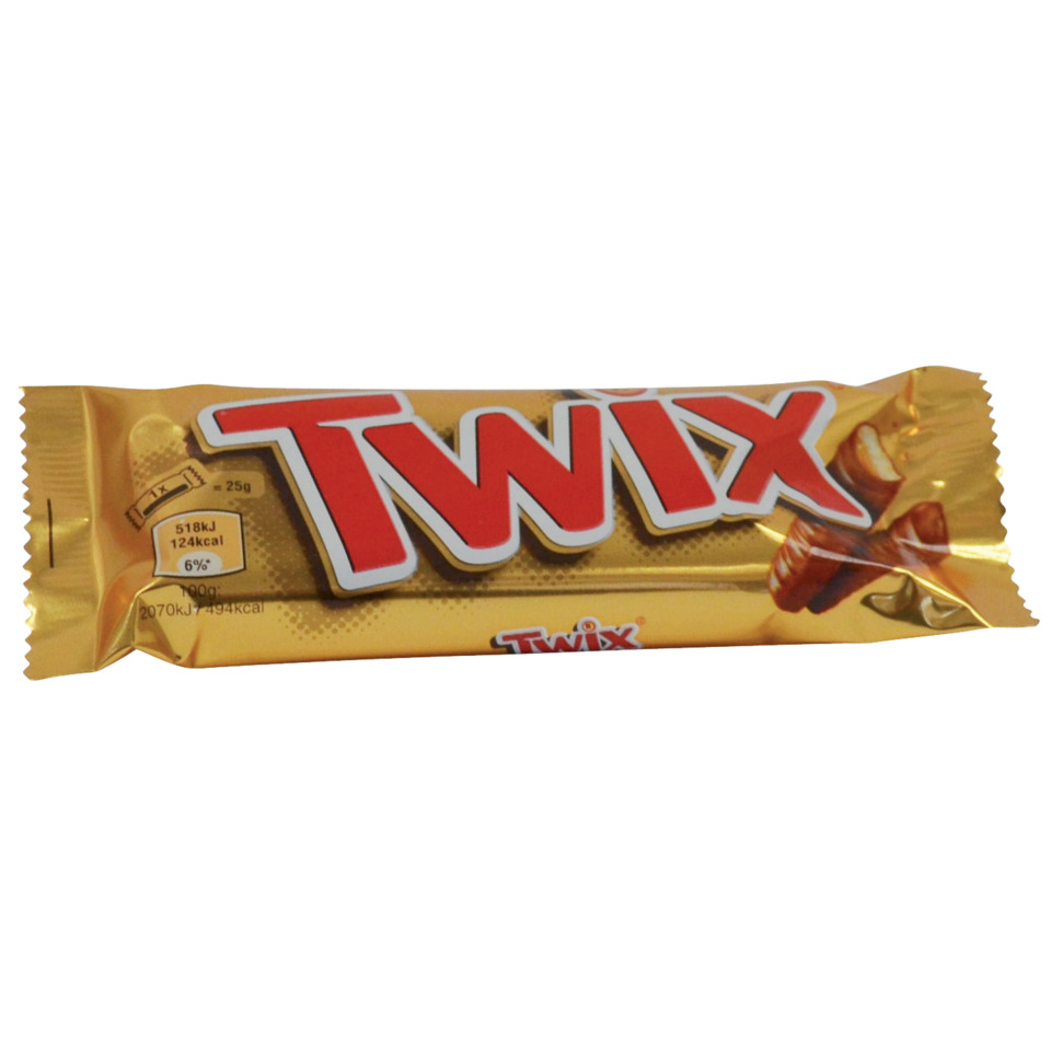 Schokoriegel, Twix, Goldverpackung, Karamell, Riegel