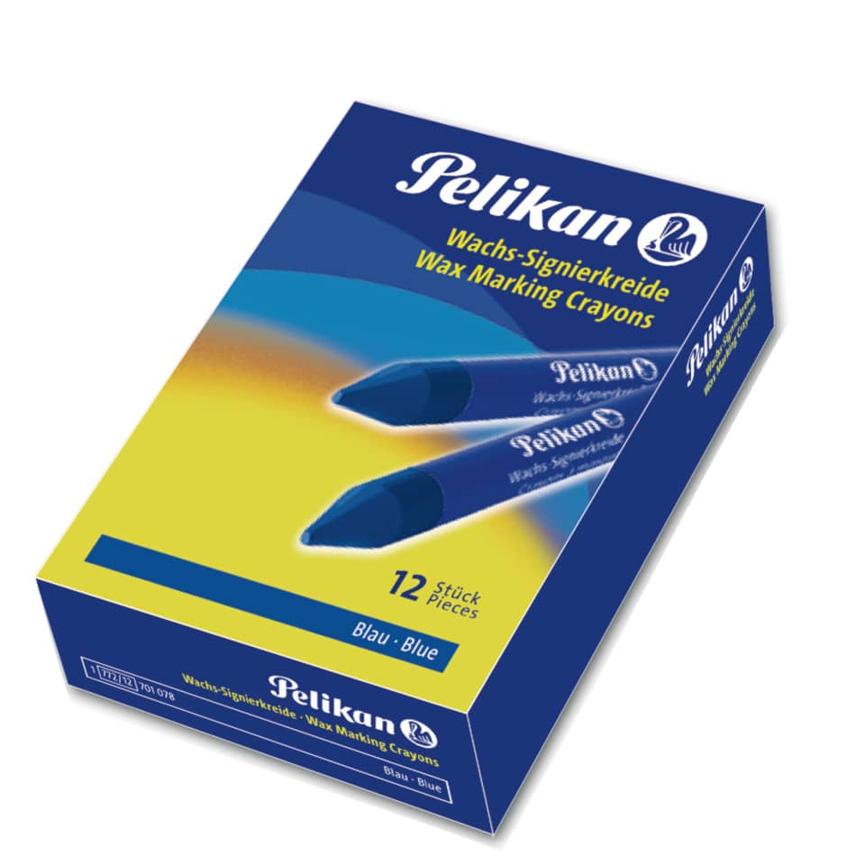 Signierkreide Wachs blau   95mm 772 PELIKAN 400142592