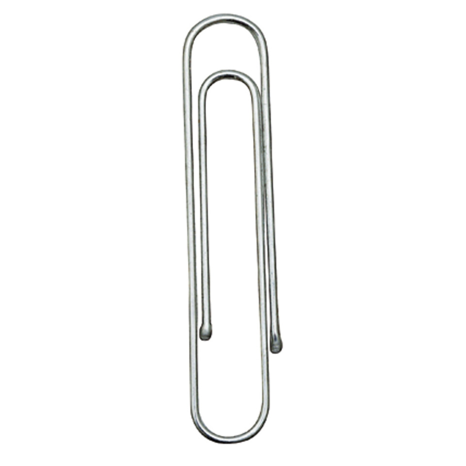 Clip, Büroklammer, Metall, U-förmig, Beschlag