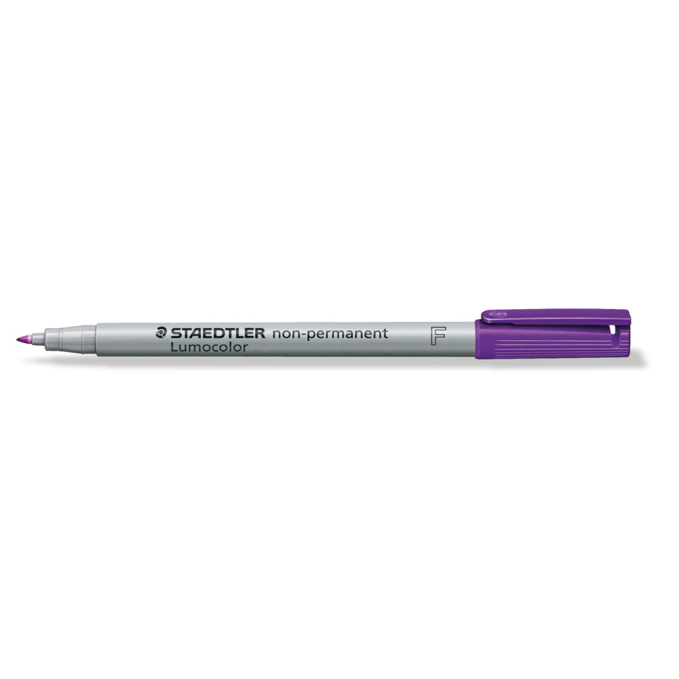Marker, Permanent marker, LUMOCOLOR, Purple cap, Staedtler
