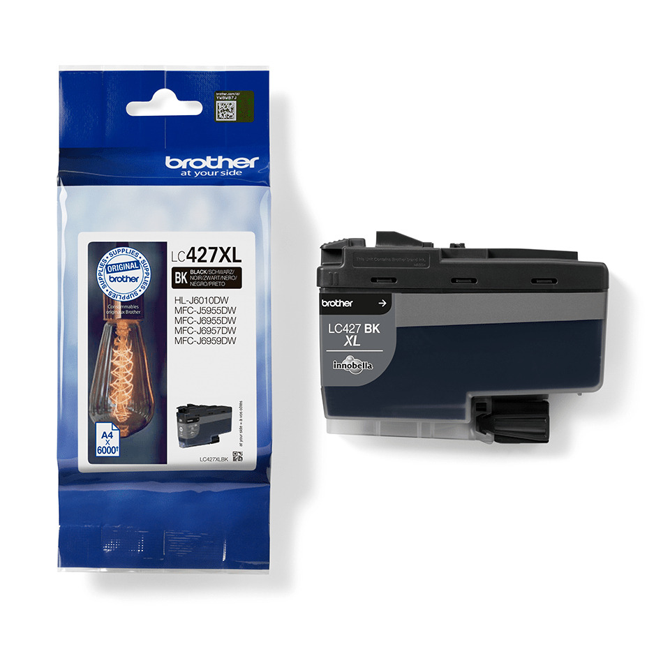 Tintenpatrone, LC427, BK XL, Druckertinte, Brother LC427BK XL